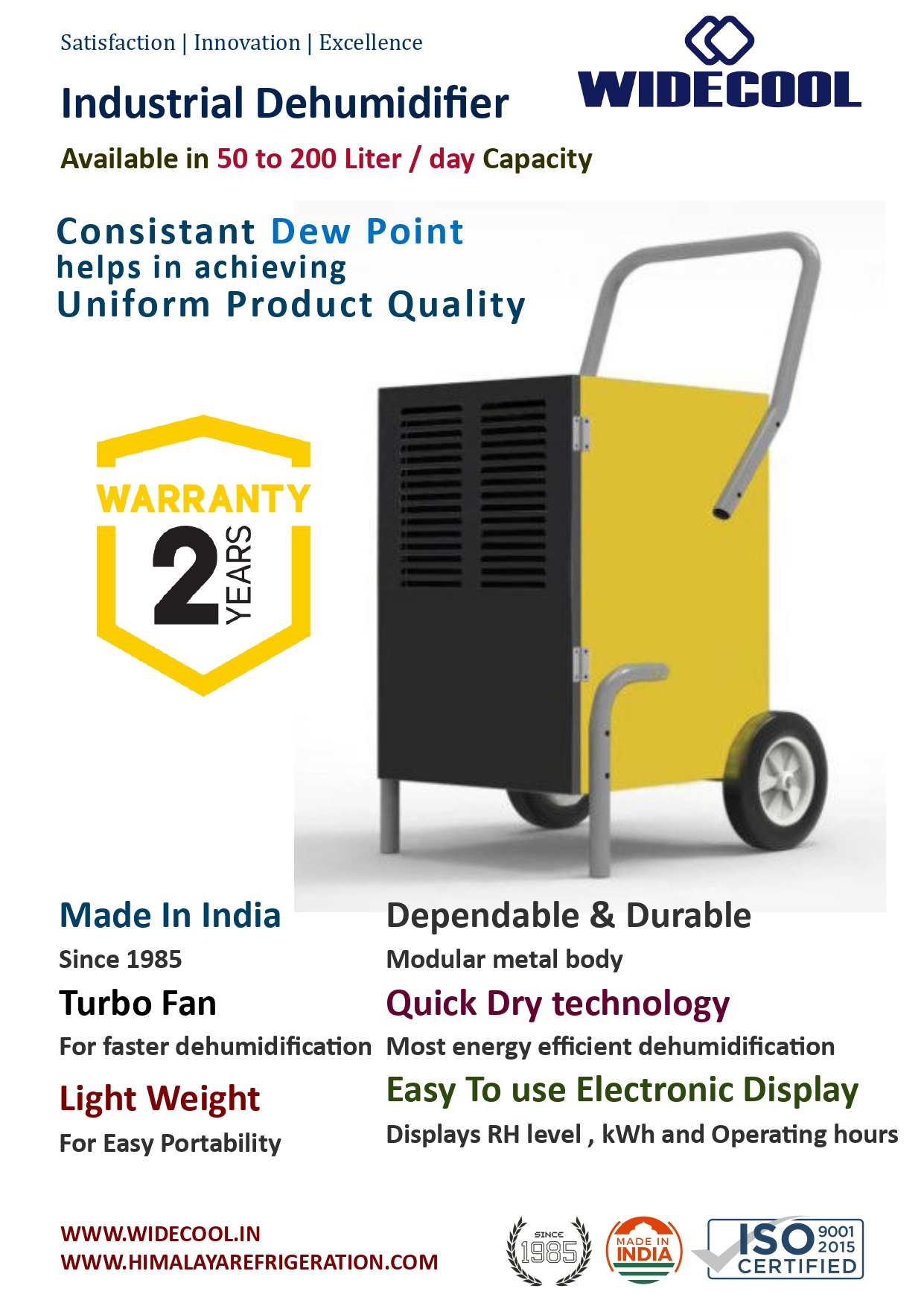 Refrigerated Dehumidifier
